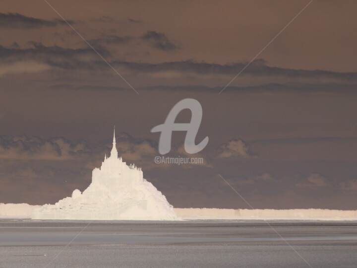 Fotografia zatytułowany „Le Mont St Michel 3” autorstwa Laurent Chabrillat, Oryginalna praca, Fotografia cyfrowa