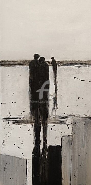 Peinture intitulée "silhouettes 11" par Laurent Chabrillat, Œuvre d'art originale, Acrylique