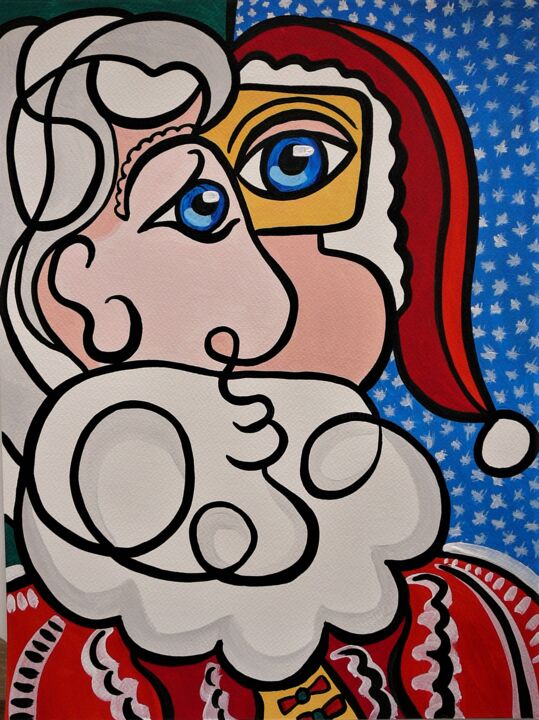 Painting titled "Merry Christmas Num…" by Laurent Folco, Original Artwork, Acrylic