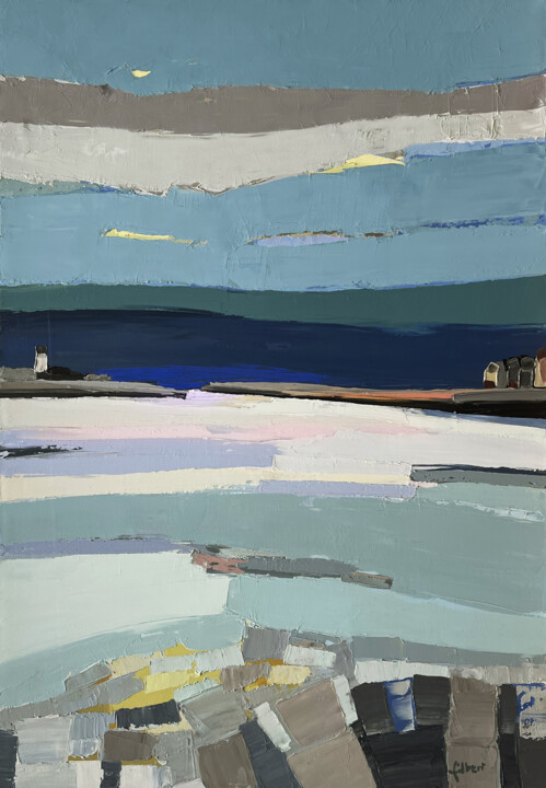 Pittura intitolato "Port de Dunkerque" da Laurent Gilbert, Opera d'arte originale, Acrilico