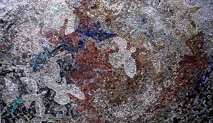Sculpture titled "Envol" by Laurent Hunzinger, Original Artwork, Mosaic