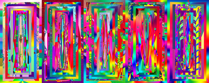 Digital Arts titled "AbstractUntitled393" by Laurent Kallish, Original Artwork, Digital Painting