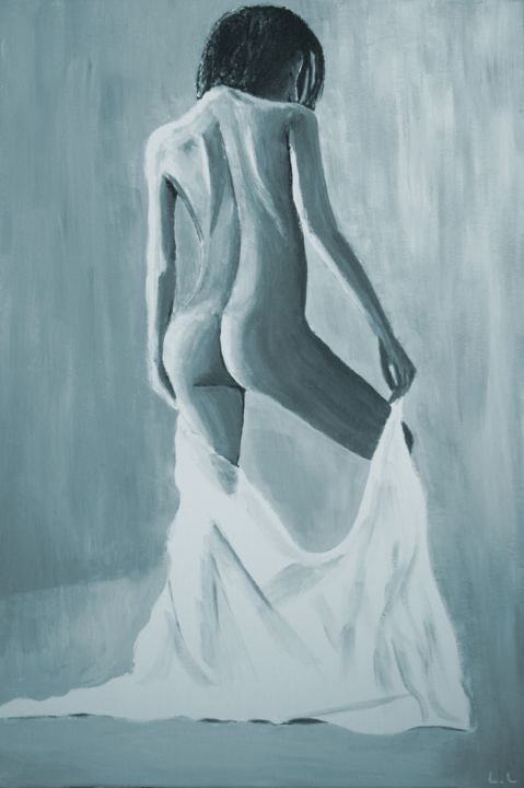 Peinture intitulée "Dos et fesses" par Laurent Leblanc, Œuvre d'art originale, Acrylique
