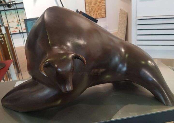 Escultura intitulada "Puissance de bronze" por Laurent Maëro, Obras de arte originais, Bronze