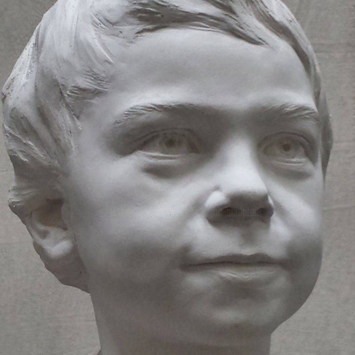 "Portrait d'enfant e…" başlıklı Heykel Laurent Mc tarafından, Orijinal sanat, Alçı