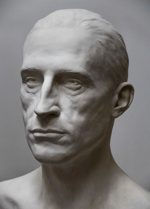 Sculpture titled "Marcel Duchamp" by Laurent Mc, Original Artwork, Other