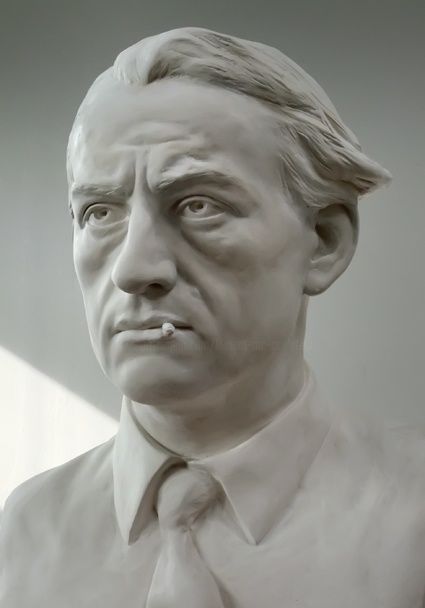 Rzeźba zatytułowany „André Malraux” autorstwa Laurent Mc, Oryginalna praca, Inny