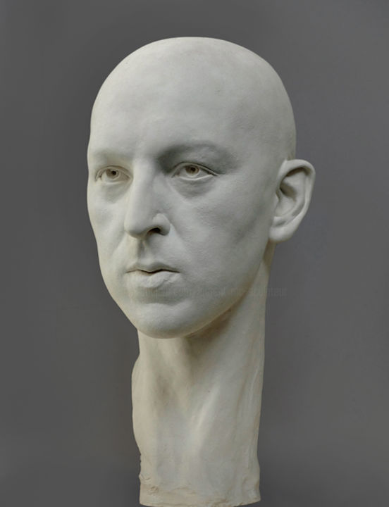 Sculpture titled "Claude Cahun" by Laurent Mc, Original Artwork, Plaster