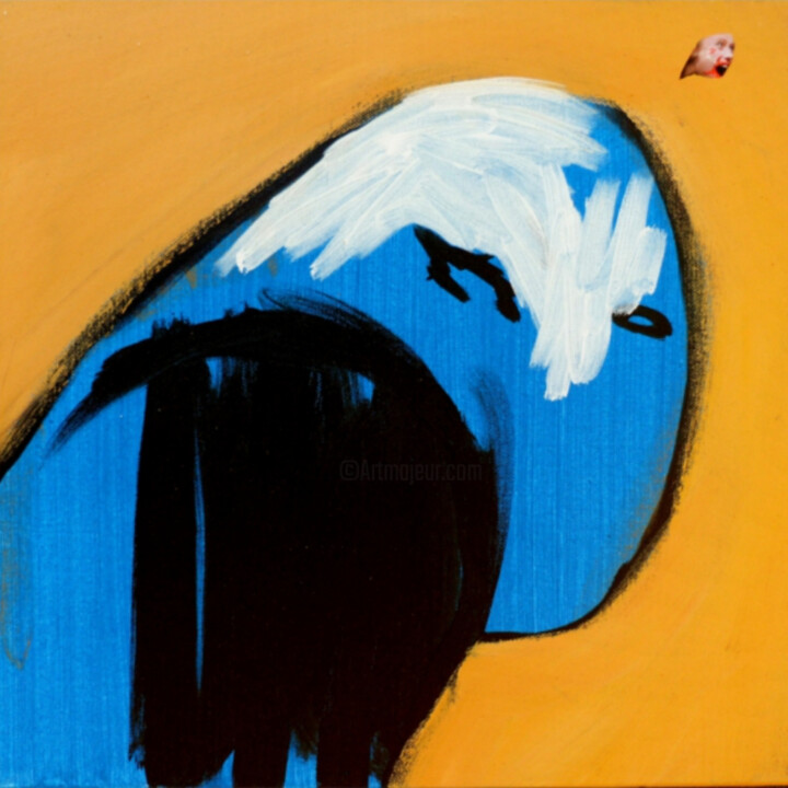 Pintura titulada "Muet, aveugle et so…" por Laurent Michelangeli, Obra de arte original, Acrílico Montado en Bastidor de cam…
