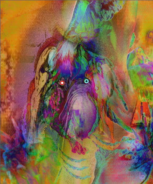 Digital Arts titled "WCO22...51x51  pein…" by Laurent Pradat, Original Artwork, Digital Painting