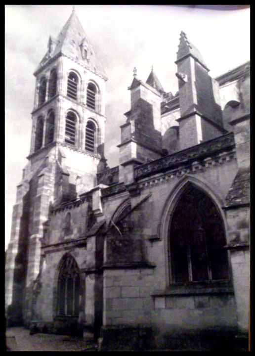 Fotografie getiteld "Cathédrale d'Autun." door Laurent Senneville, Origineel Kunstwerk, Film fotografie