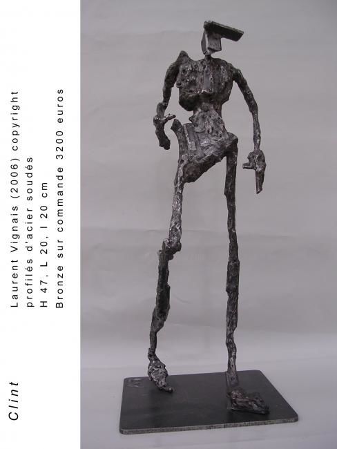 Sculptuur getiteld "Clint_3634.jpg" door Laurent Vignais, Origineel Kunstwerk