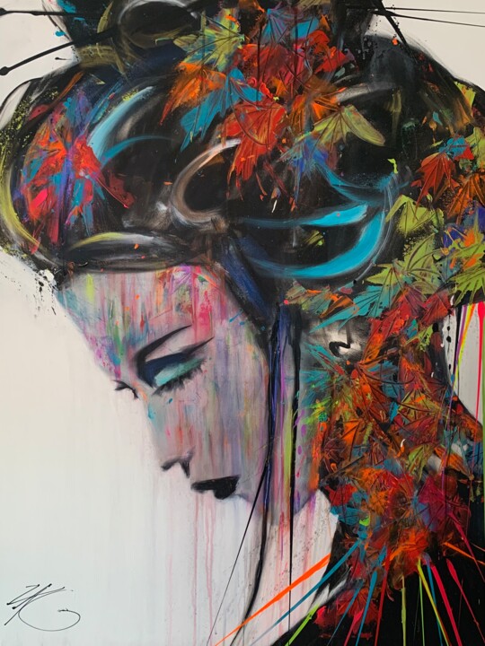 Peinture intitulée "« ON MY MIND »" par Laurent Zagarri, Œuvre d'art originale, Acrylique Monté sur Châssis en bois