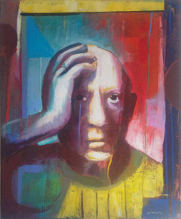 Peinture intitulée "Picasso" par Laurent Chimento, Œuvre d'art originale