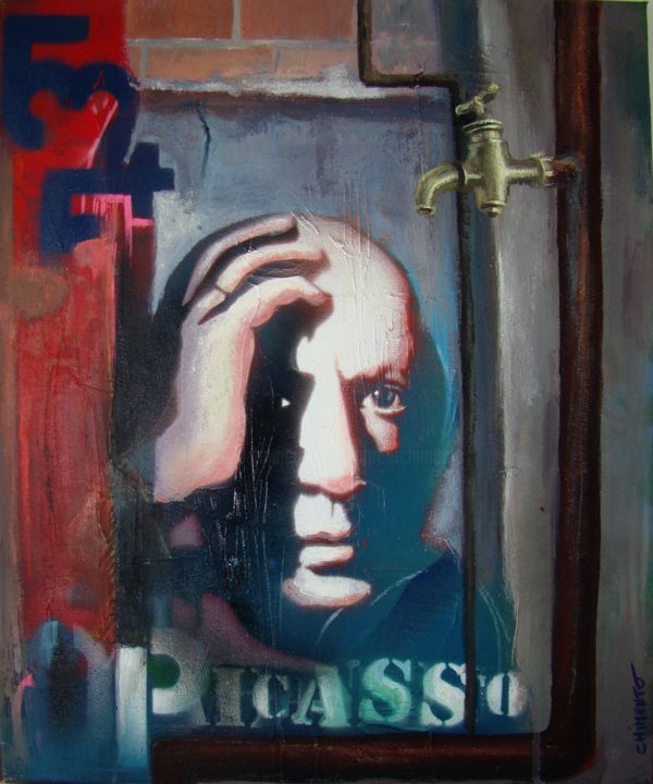 Peinture intitulée "picasso.jpg" par Laurent Chimento, Œuvre d'art originale