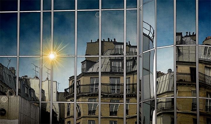Arts numériques intitulée "Les Halles, Paris" par Laurent Hunziker, Œuvre d'art originale