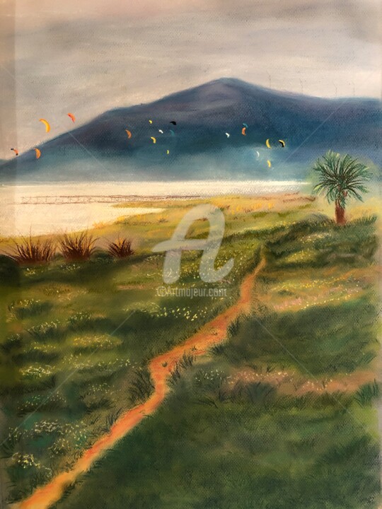 Картина под названием "tarifa tortuga.jpeg" - Laurie Deneux, Подлинное произведение искусства