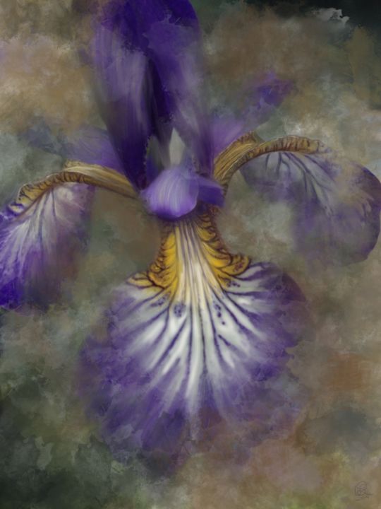 Peinture intitulée "irisfull.jpg" par Laurinda Behrens, Œuvre d'art originale