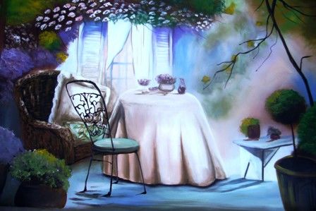 Pintura intitulada "mesa de flores  no…" por Ana De Lourdes Araujo De Carvalho Carvalho, Obras de arte originais