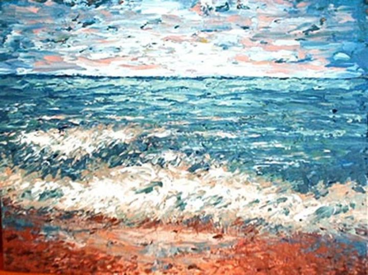 Pintura intitulada "prince edward island" por Peter Crighton, Obras de arte originais, Óleo