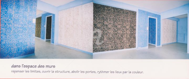 Instalação intitulada "habiter-nos-mots.jpg" por Thierry Laverge, Obras de arte originais
