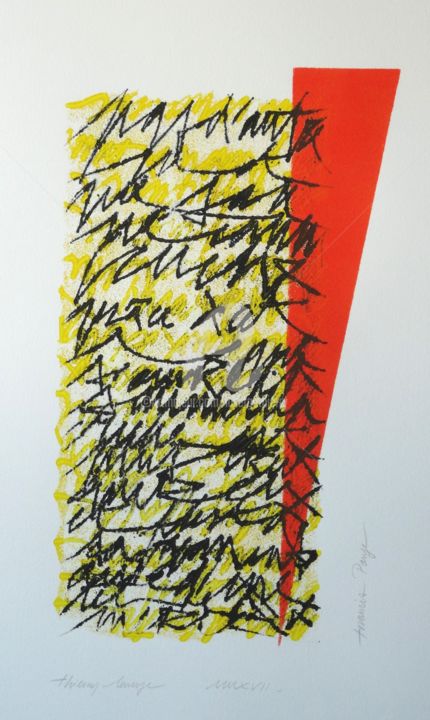 绘画 标题为“Cruche (F.Ponge)” 由Thierry Laverge, 原创艺术品
