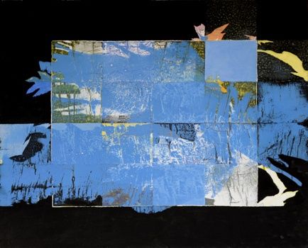 Pintura titulada "composition" por Jacques Lavigne, Obra de arte original, Oleo