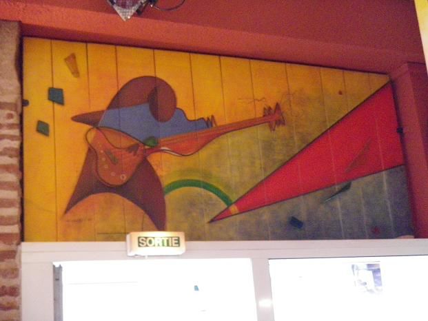 Peinture intitulée "Fresque Sergio guit…" par Niute, Œuvre d'art originale