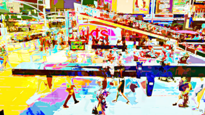 "Times square" başlıklı Dijital Sanat Lawrence tarafından, Orijinal sanat, Dijital Resim