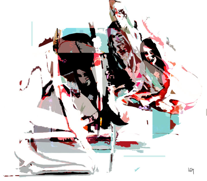 Digital Arts titled "Samouraï" by Lawrence, Original Artwork, Digital Painting
