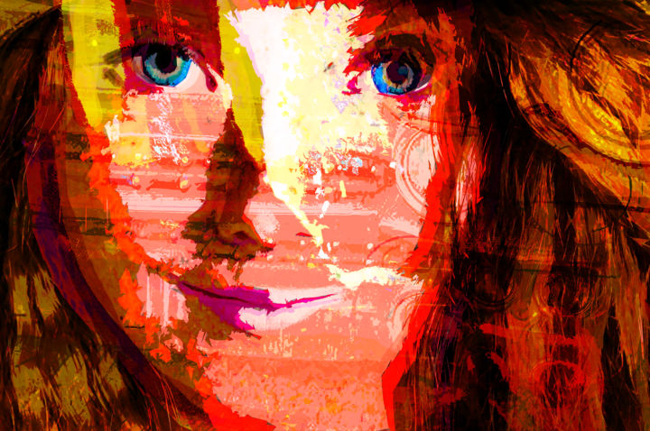 Digital Arts titled "rust & redhead of d…" by Lawrence, Original Artwork, Digital Painting