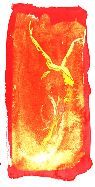 Arts numériques intitulée "Fire Dancing" par Lawrence, Œuvre d'art originale, Peinture numérique