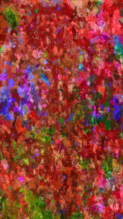 Digital Arts titled "Abstract christmas…" by Lawrence, Original Artwork, Digital Painting
