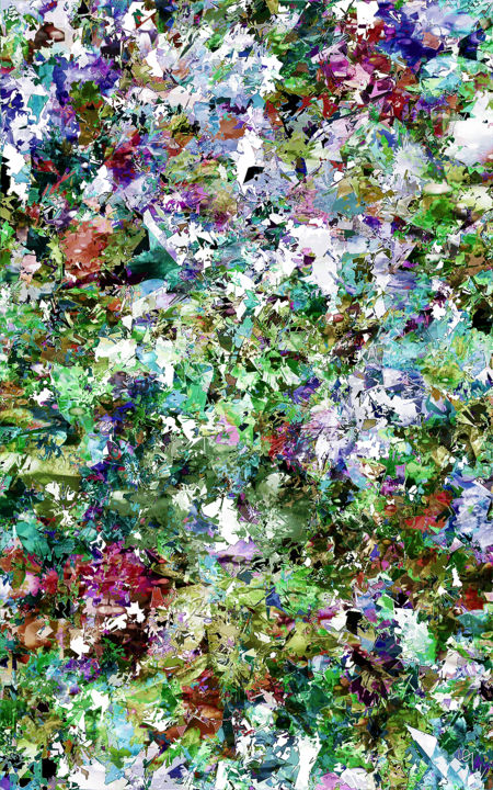 Arts numériques intitulée "Natural abstract co…" par Lawrence, Œuvre d'art originale, Peinture numérique