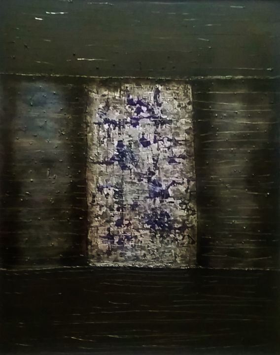 Peinture intitulée "Deliquescence bleue" par Laydev, Œuvre d'art originale, Acrylique