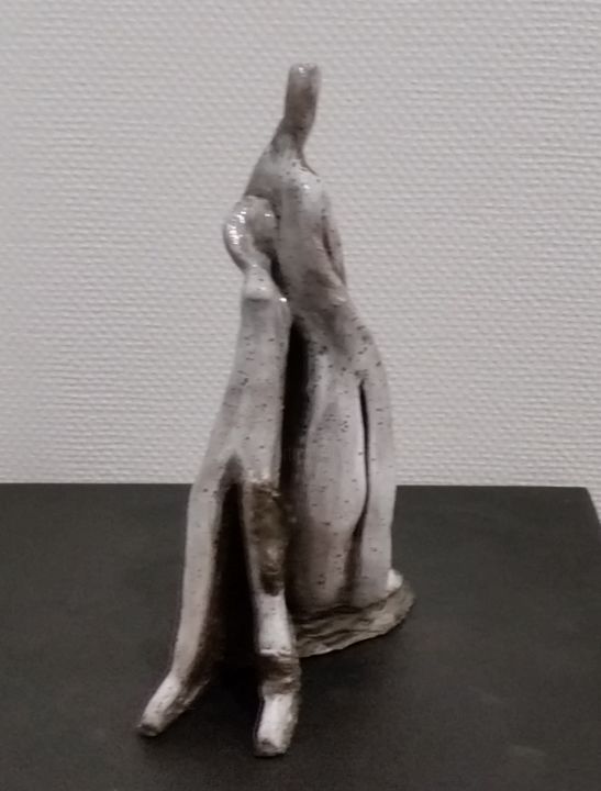 Sculpture titled "doux abandon" by Laydev, Original Artwork, Ceramics