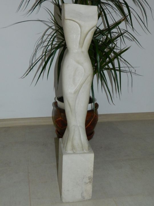 Sculpture titled "woman" by Sorin Niculae Lazar, Original Art, Stone