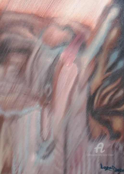 Peinture intitulée "Blurred vision" par Liliana Lazar, Œuvre d'art originale, Huile Monté sur Châssis en bois