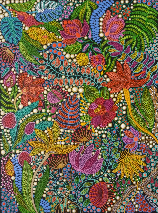 Painting titled "Nature pallete" by Oxana Lazari, Original Artwork, Acrylic