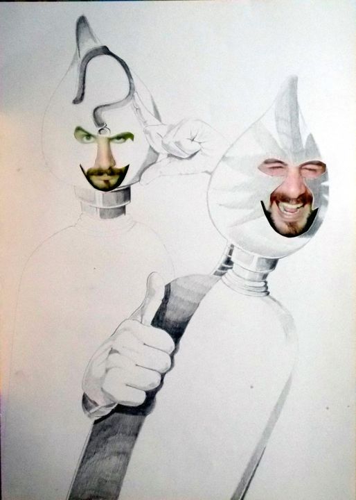 Dibujo titulada "MOODS Inquisitive &…" por Lazaro Hurtado, Obra de arte original, Carbón