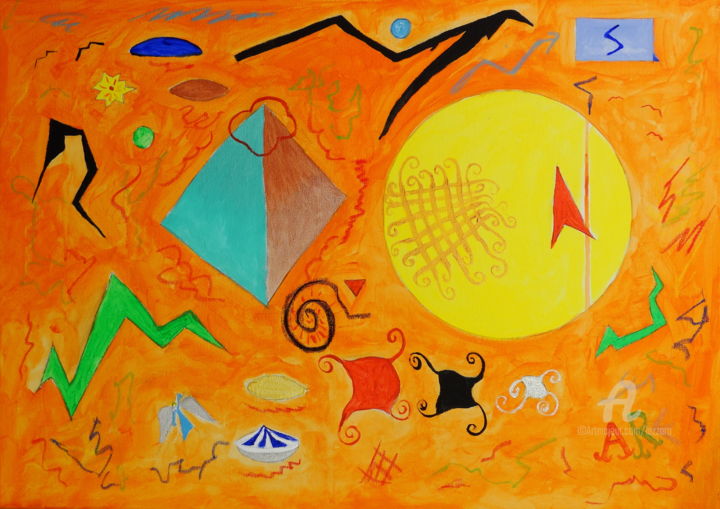 Malerei mit dem Titel "Alto" von Aurelio Nicolazzo, Original-Kunstwerk, Acryl