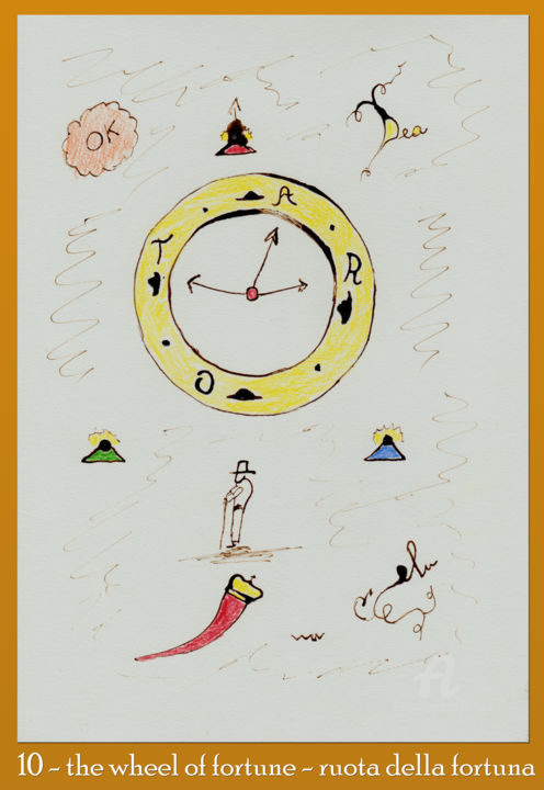 Digital Arts titled "10 - the wheel of f…" by Aurelio Nicolazzo, Original Artwork