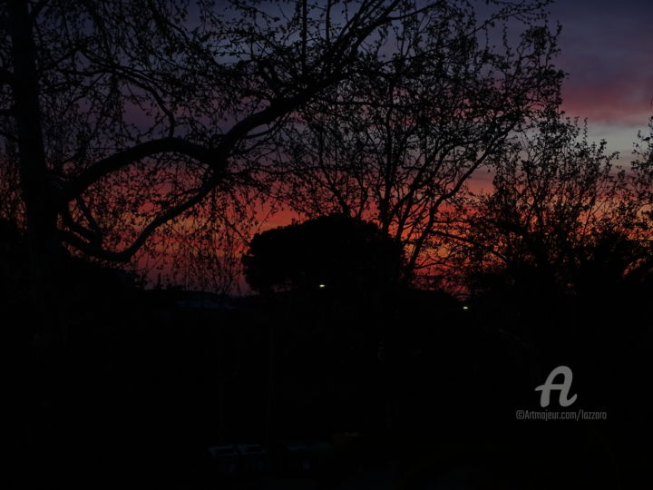 Photography titled "Sunset near the stu…" by Aurelio Nicolazzo, Original Artwork, Digital Photography