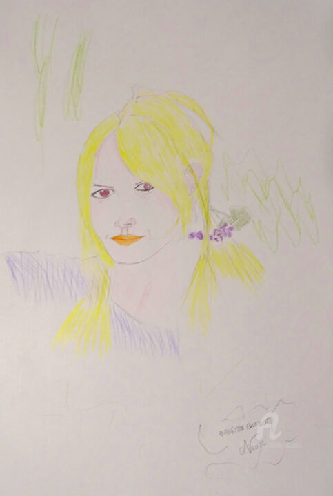 Drawing titled "Brigitte Bardot" by Aurelio Nicolazzo, Original Artwork, Pencil