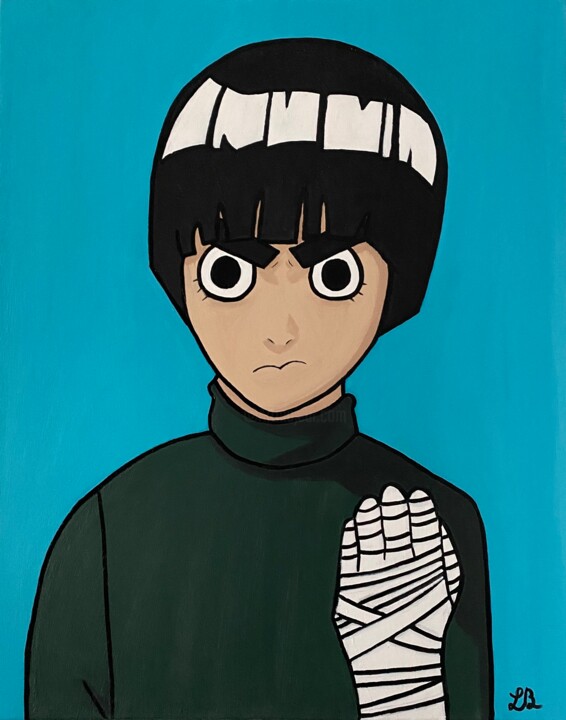 Rock Lee, Painting by Lb | Artmajeur