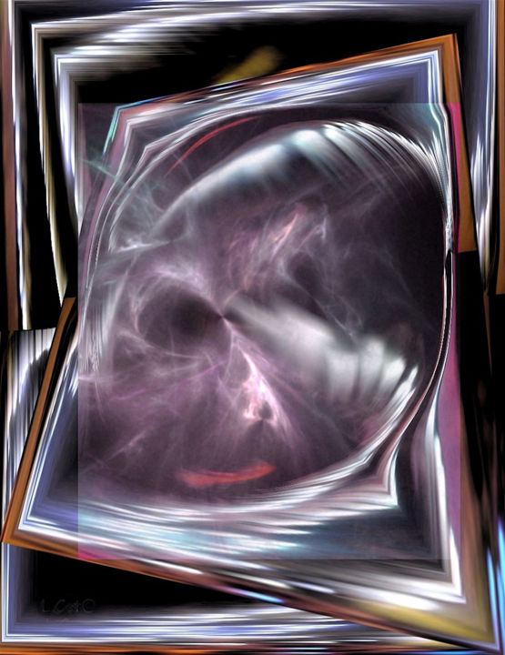 Arts numériques intitulée "MIROIRE COSMIC" par Lcat, Œuvre d'art originale,