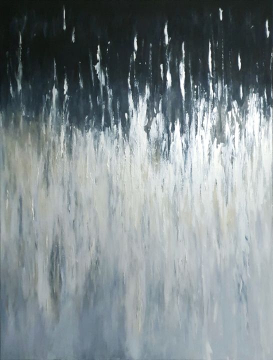 Painting titled "Heartbeat" by Avie K (Artlckfcrmny), Original Art, Acrylic