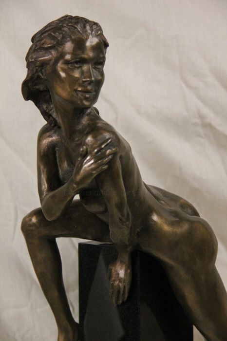 Sculpture intitulée ""LE RENDEZ VOUS" ..…" par Le Cann, Œuvre d'art originale, Bronze
