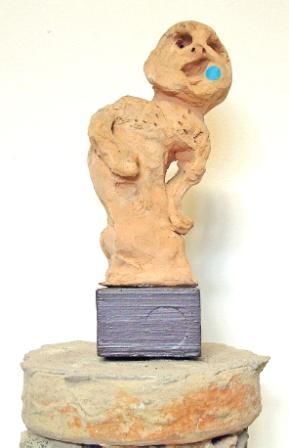 Scultura intitolato "FIGURA" da Ezechiele Leandro (1905-1981), Opera d'arte originale