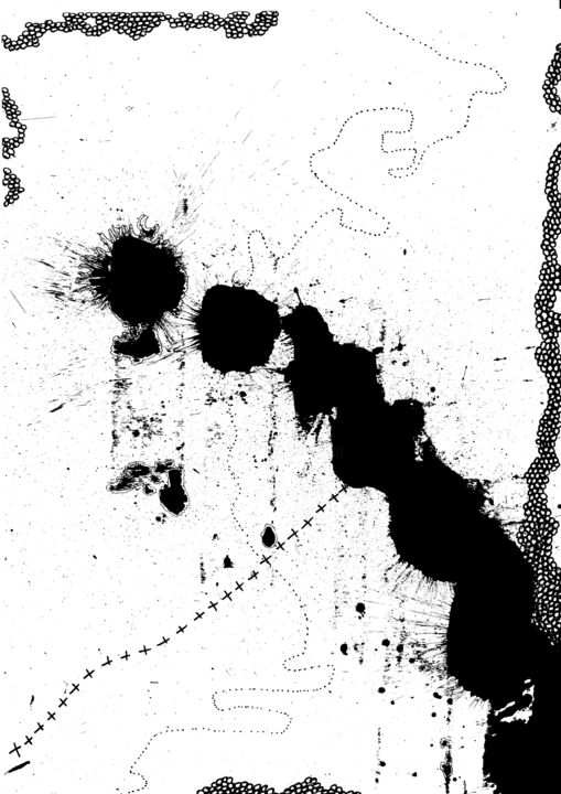 Peinture intitulée "Destruction des sen…" par Lea Tamassia, Œuvre d'art originale, Encre